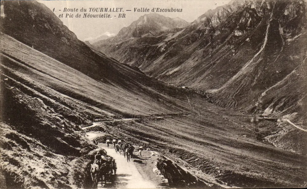 Route du Tourmalet — Tal von Escoubous und Pic de Néouvielle — BR - Vorderseite