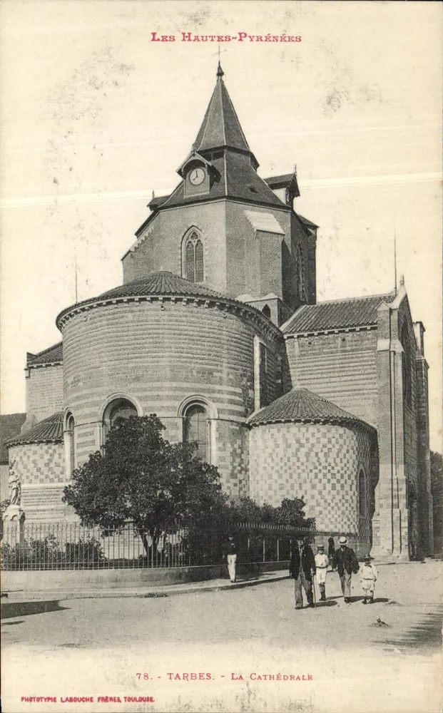 Tarbes - A Catedral — Os Altos-Pirineus — Fototipo Labouche Frères, Toulouse, n°78 - Frente