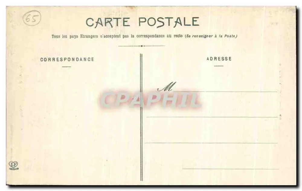 Tarbes - A Catedral — Os Altos-Pirineus — Fototipo Labouche Frères, Toulouse, n°78 - Verso