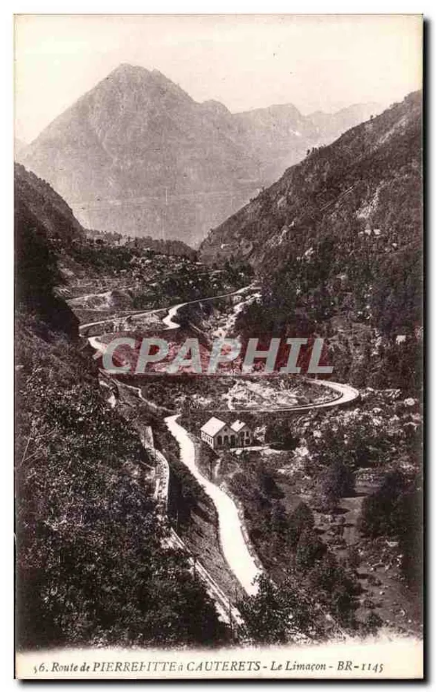Rodovia de Pierrefitte a Cauterets - O Caracol — BR-1145 - Frente