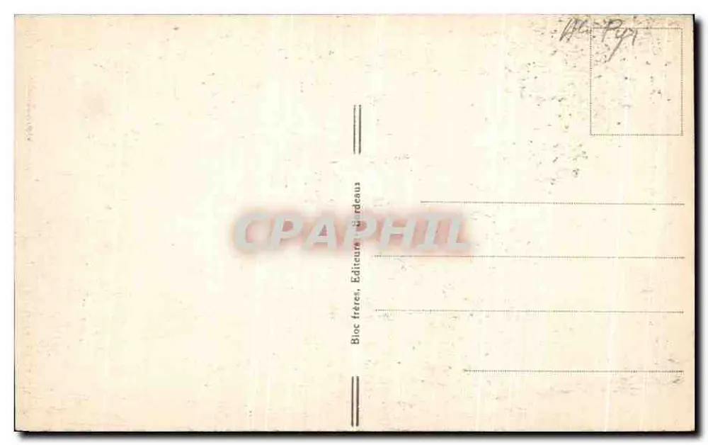 Barèges — Vogelperspektive und der Pic de l'Ayré — BK - Rückseite