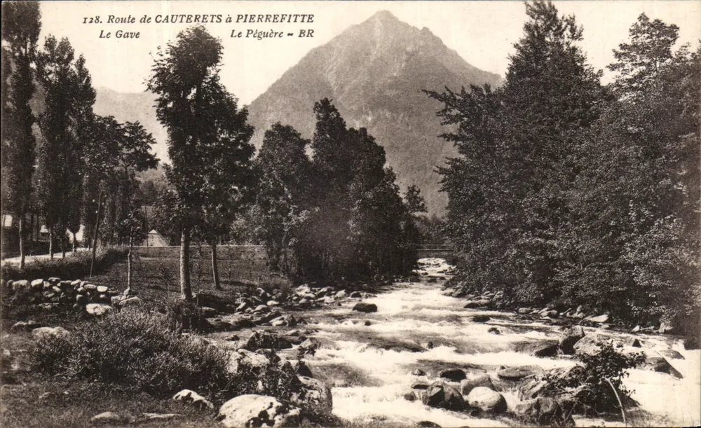 Trasa z Cauterets do Pierrefitte — Le Gave — Wydawca: Le Pégueure - BR, nr 128 - Awers