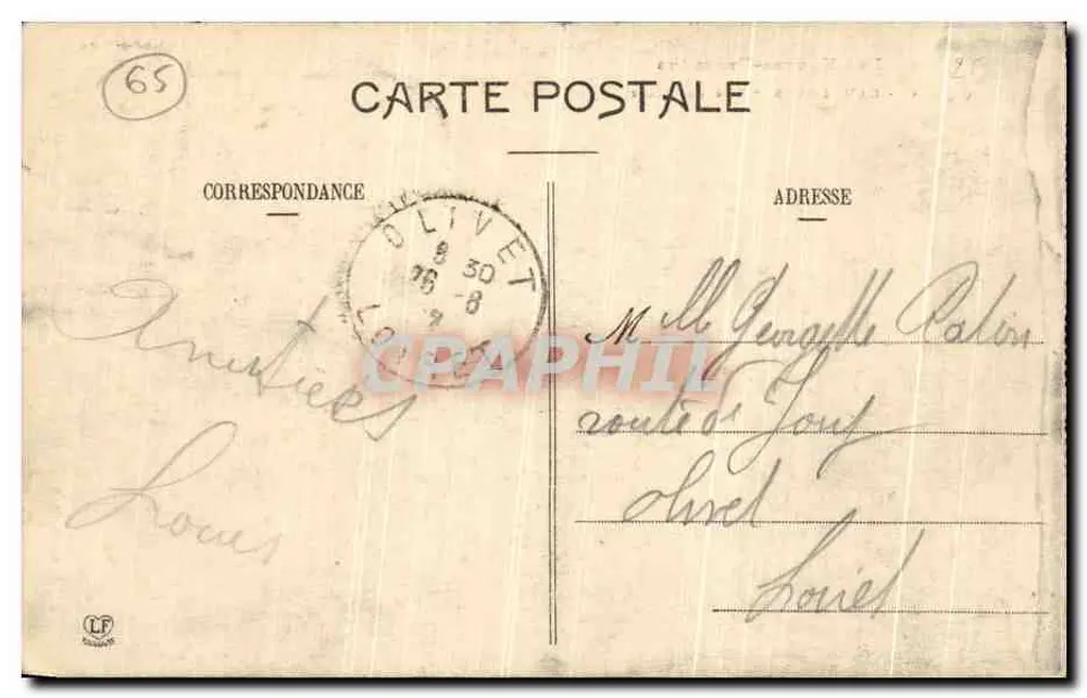 Cauterets — Vista geral — Fototipia Labouche frères, Toulouse - Verso