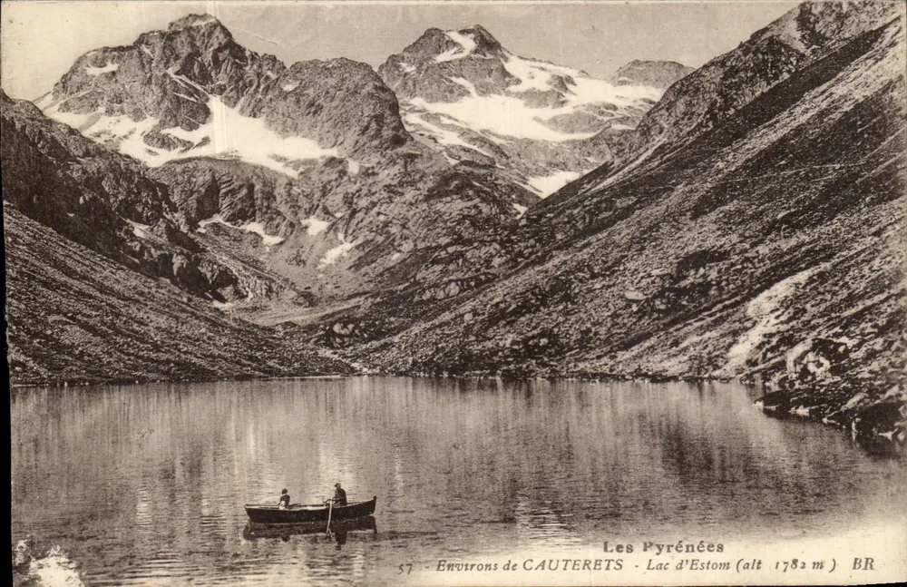 पेरिनीज़ — कॉटरेट्स के आसपास — एस्टोम झील (ऊंचाई 1782 मीटर) — BR - आगे