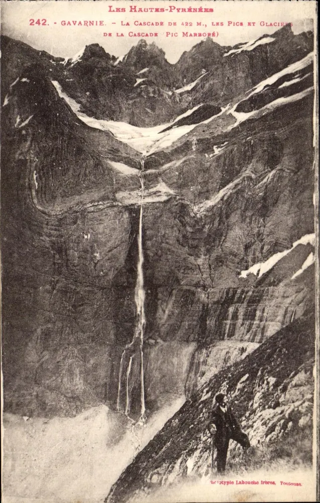 Gavarnie - Die 422 m Wasserfall, die Gipfel und Gletscher - Verlag: Typ. Labouchère frères, Toulouse - Vorderseite