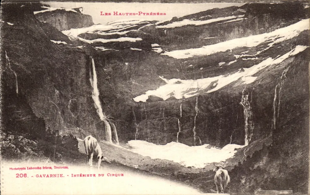 Gavarnie - Interior do Circo — As Altas-Pirineus — Fototipo Labouchère, Toulouse, n°206 - Frente
