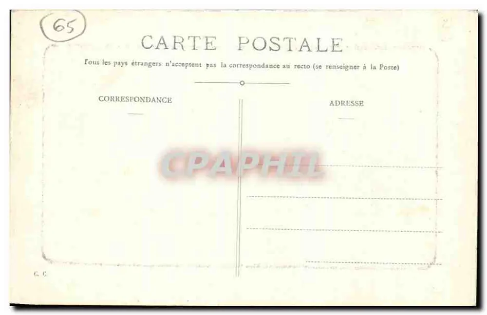 Lourdes — Ansicht des Kirchenviertels — C.C. n°42 - Rückseite