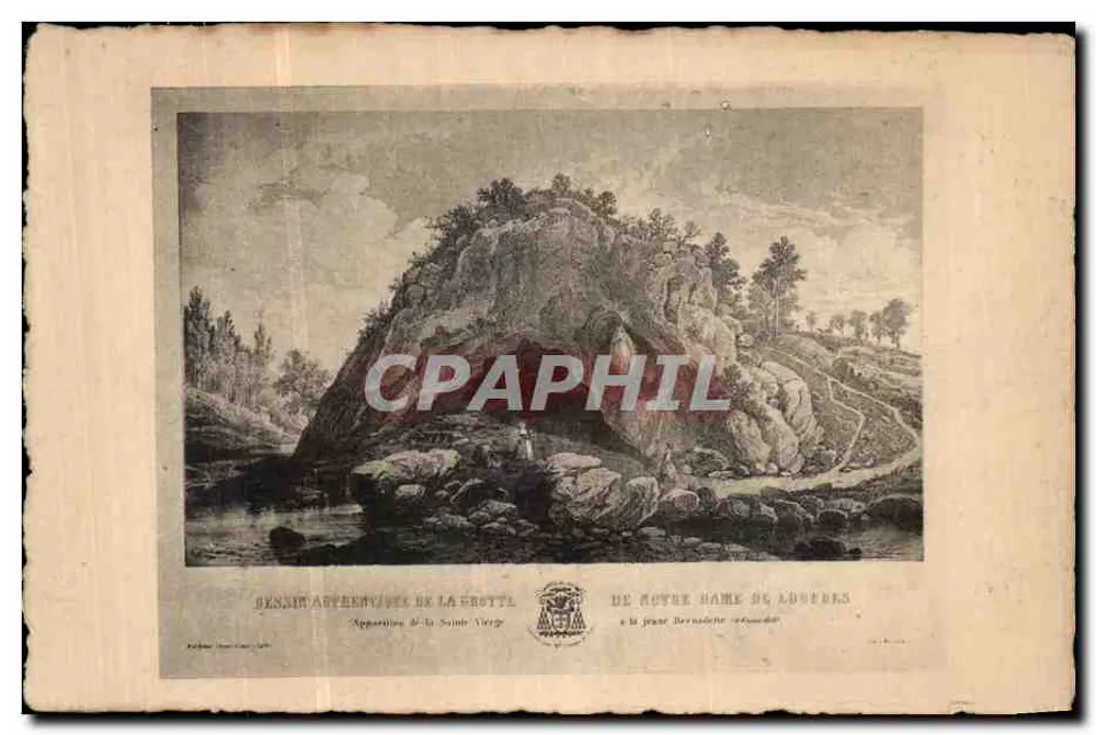 Aparecimento da Santa Virgem — A Gruta de Nossa Senhora de Loubières — Editor: Jean-Louis Lefebvre - Frente