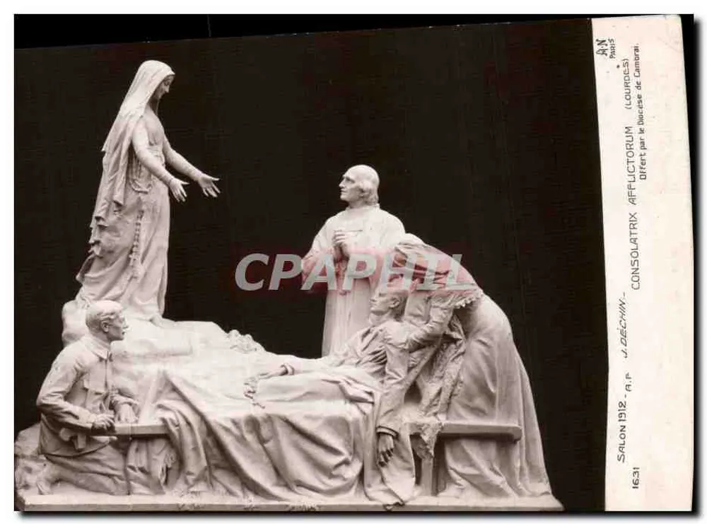 Statue der Jungfrau von Lourdes — Salon 1912 — A.N. Paris 5 - Vorderseite