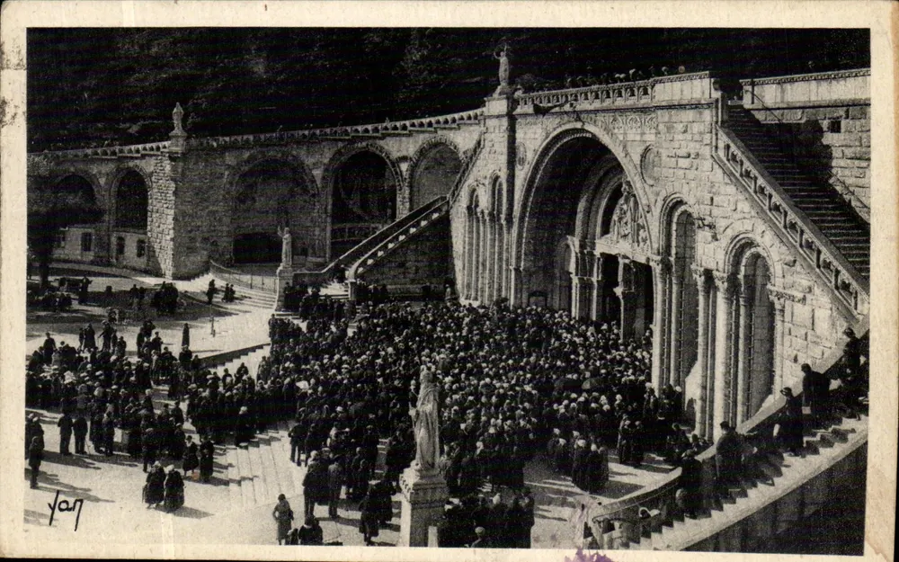 Lourdes — Pelerinagem ao santuário — Edição E. Quillot, n°65 - Frente