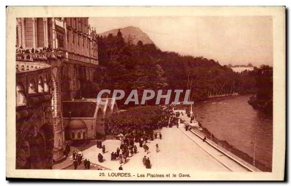 Lourdes - As Piscinas e o Gave — n°25 - Frente