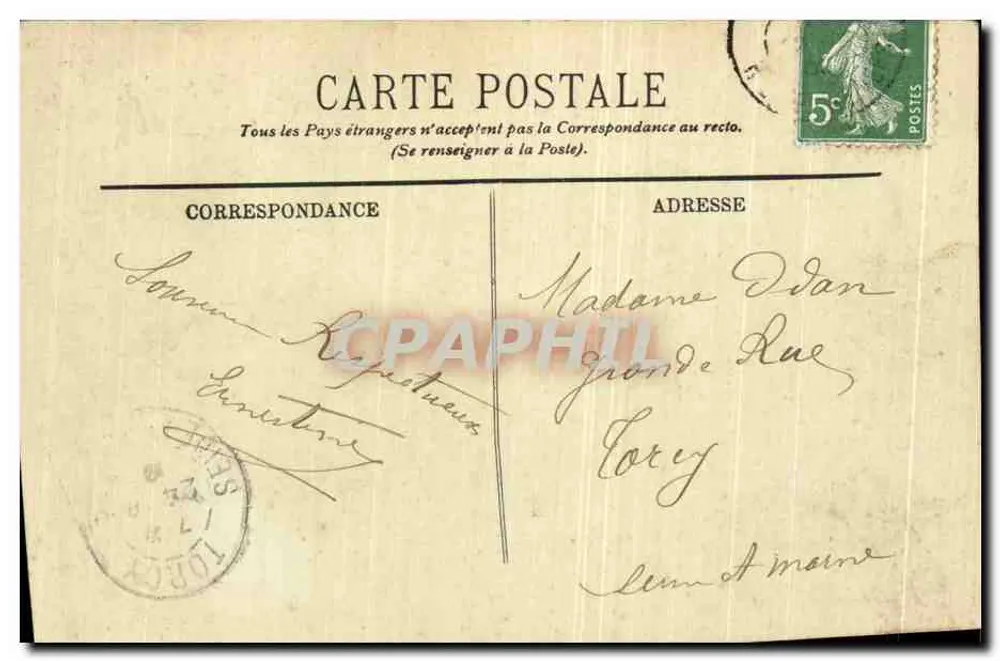 Lourdes — A Procissão diante do Rosário — LL. — Editor LL, n° 55 - Verso