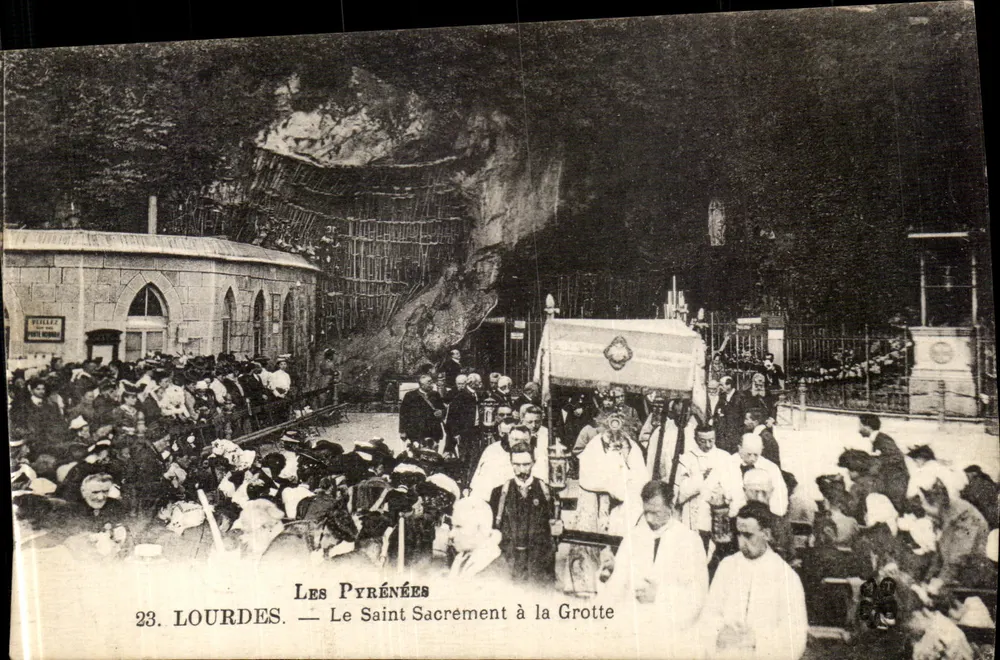 Lourdes — O Santo Sacramento na Gruta — Os Pirineus, n°23 - Frente