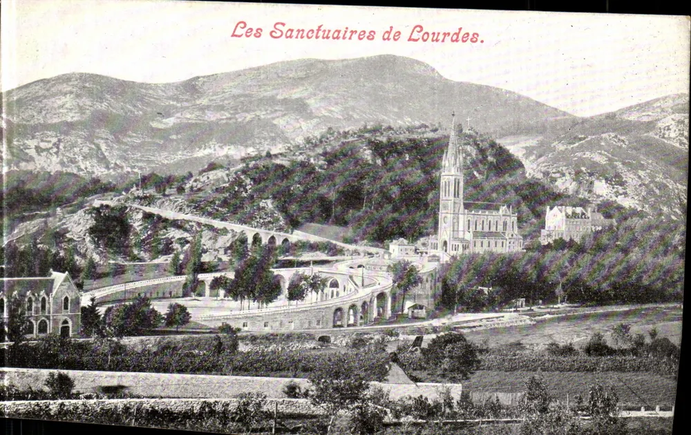 Os Santuários de Lourdes — vista panorâmica — Edição da Aliança Carilloise, Lourdes (H.P.) - Frente