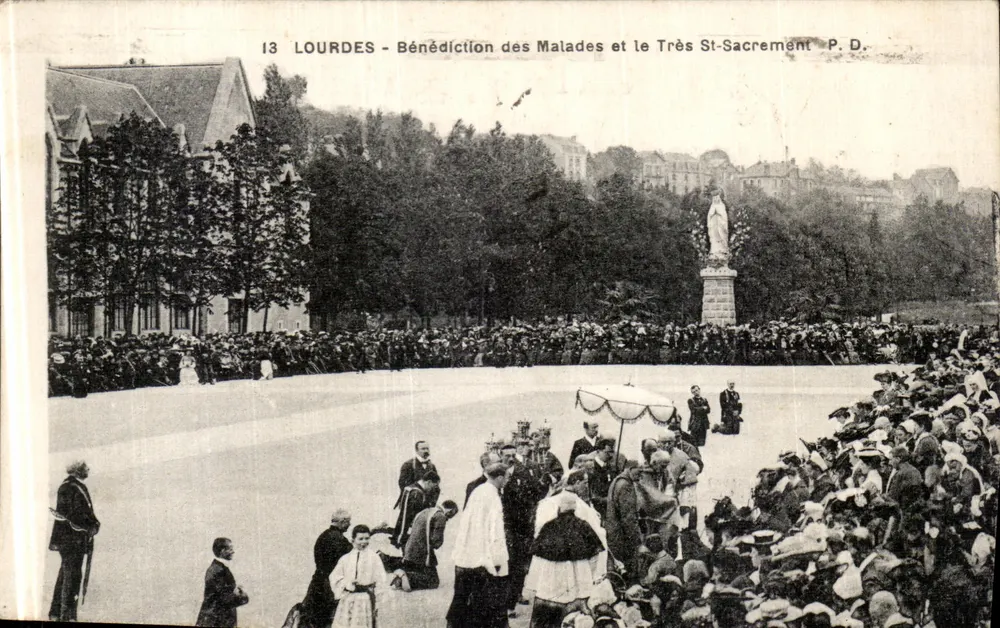 Lourdes - Segen für Kranke und das Heiligste Sakrament - P.D. - Vorderseite