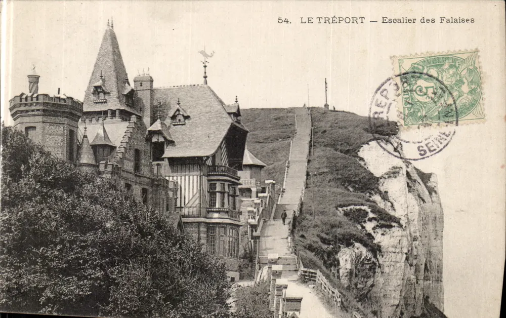 Le Tréport — Escalier des Falaises — Editora: SEINE - Frente