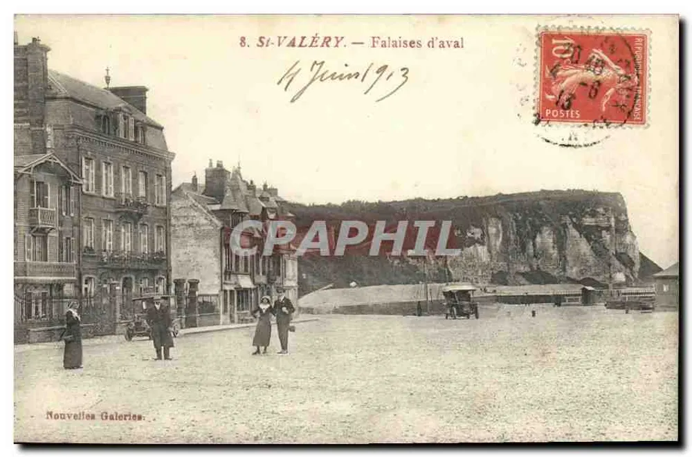 St-Valéry — Falaises d'aval — Nouvelles Galeries, n°8 - Frente