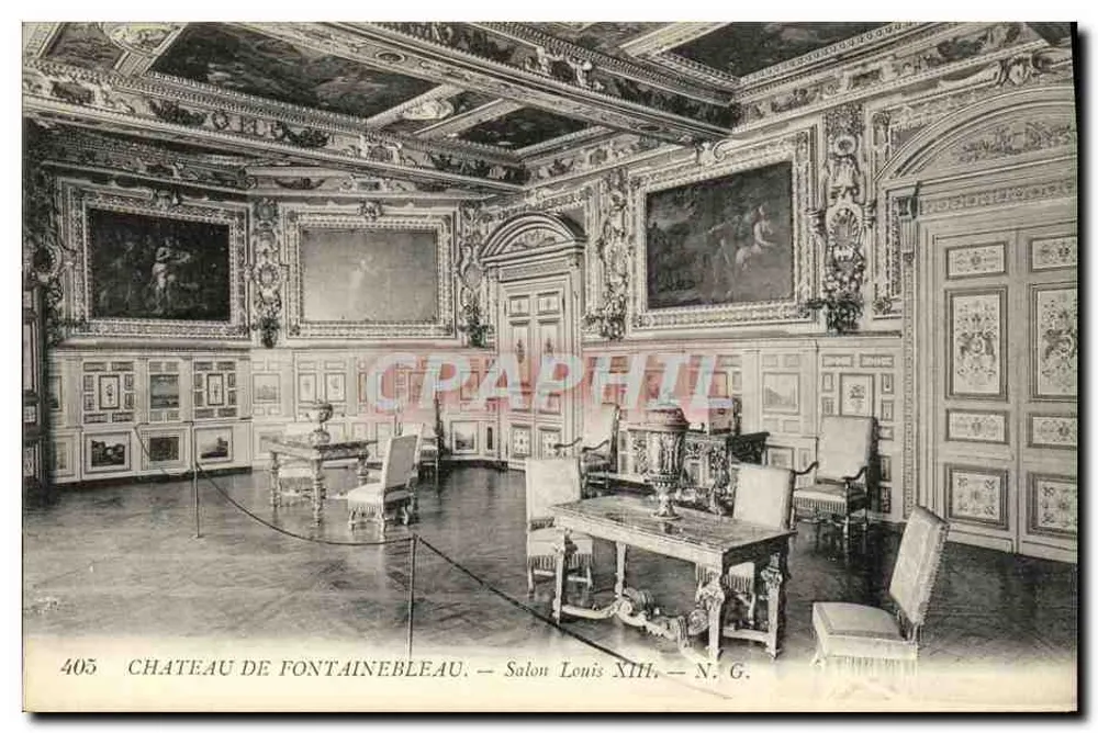 Schloss Fontainebleau — Salon Louis XIII — N. G. - Vorderseite