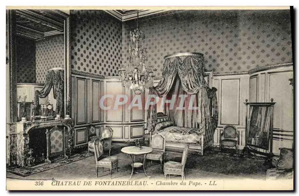Schloss Fontainebleau — Zimmer des Papstes — LL. n° 356 - Vorderseite
