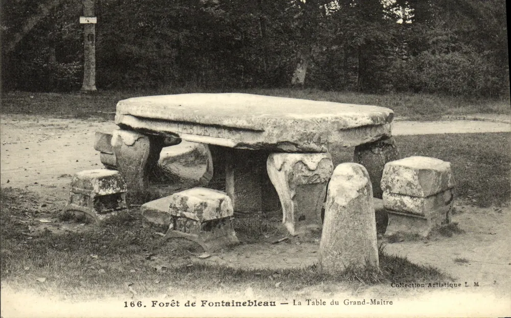 Wald von Fontainebleau — Tisch des Großmeisters — Künstlerische Sammlung L. M. - Vorderseite