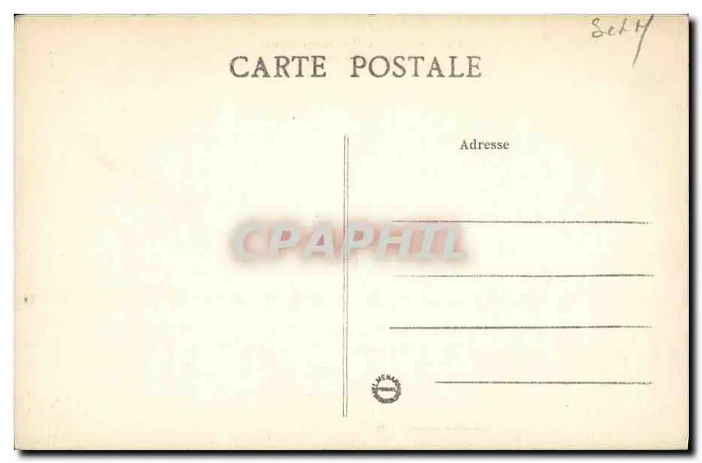 Palast von Fontainebleau — Das Ehrentor — Künstlerische Sammlung L. M. - Rückseite