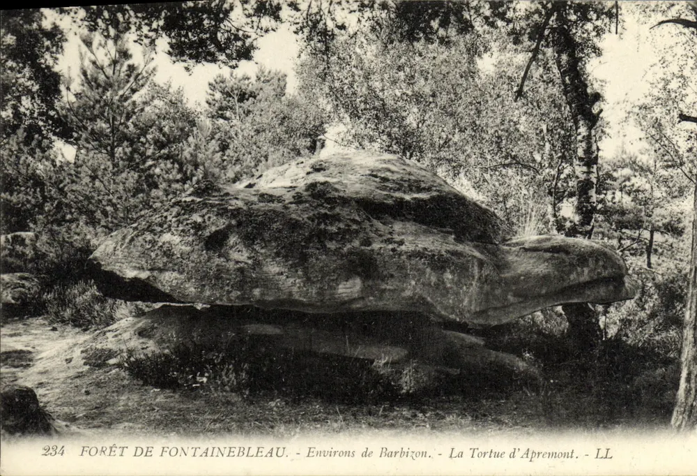 Wald von Fontainebleau — Umgebung von Barbizon — La Tortue d'Apremont — LL — n°234 - Vorderseite