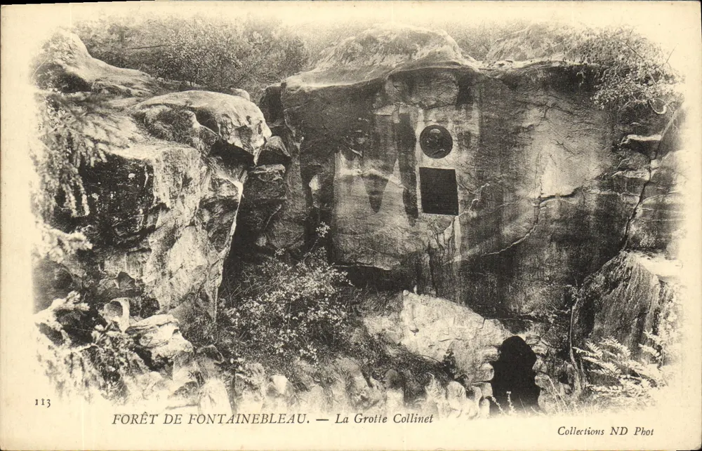 Floresta de Fontainebleau — A Gruta Collinet — Coleções ND Phot - Frente