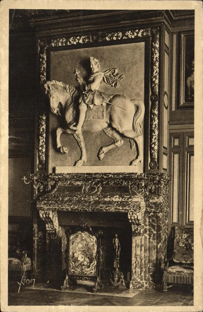 Palast von Fontainebleau — Reitstatue von Henri IV — Kunstausgabe YVON, Paris - Vorderseite