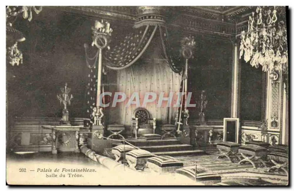 Schloss Fontainebleau — Thronsaal — Unbekannter Verlag, n° 262 - Vorderseite