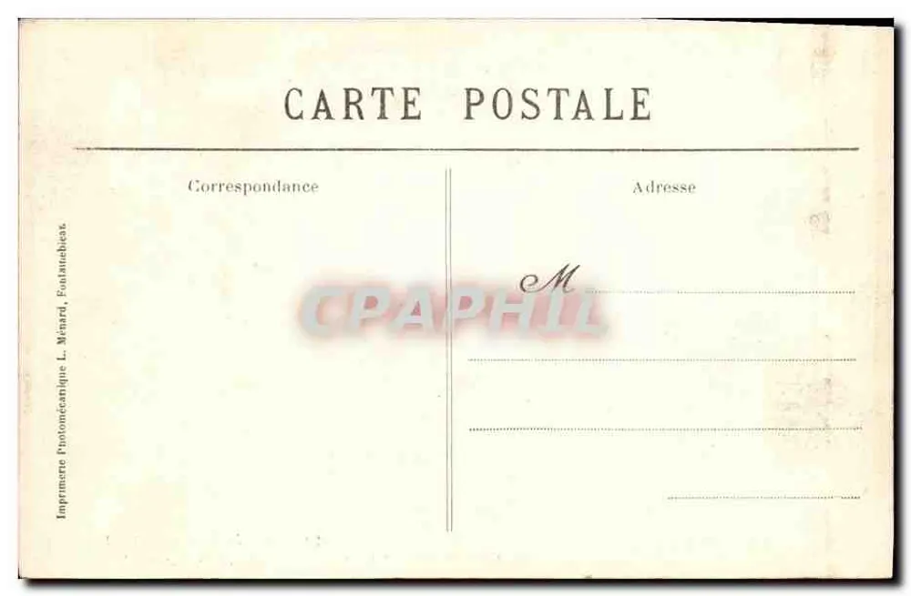 Foresta di Fontainebleau — L'Elefante (Apremont) — Collezione Artistica L. M., n° 144 - Verso