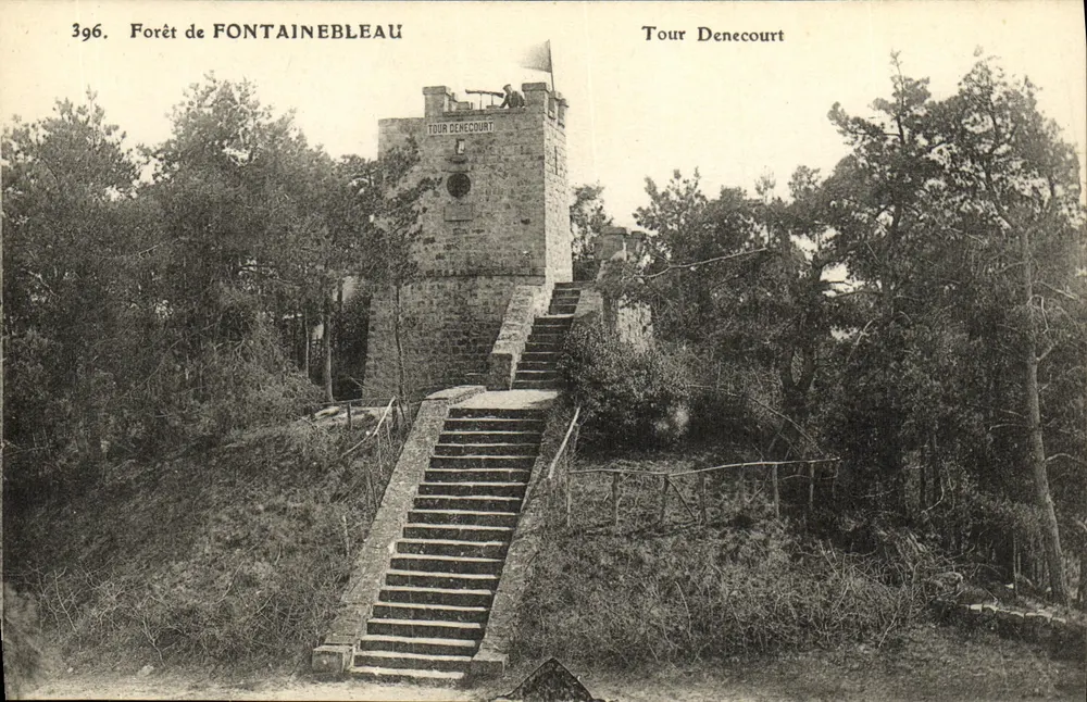 Woud van FONTAINEBLEAU — Toren Denecourt — serie 396 - Voorkant