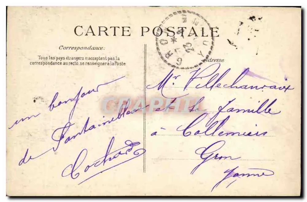 Floresta de Fontainebleau — Gruta das Ruínas — Editor (E.D.) n°177 - Verso
