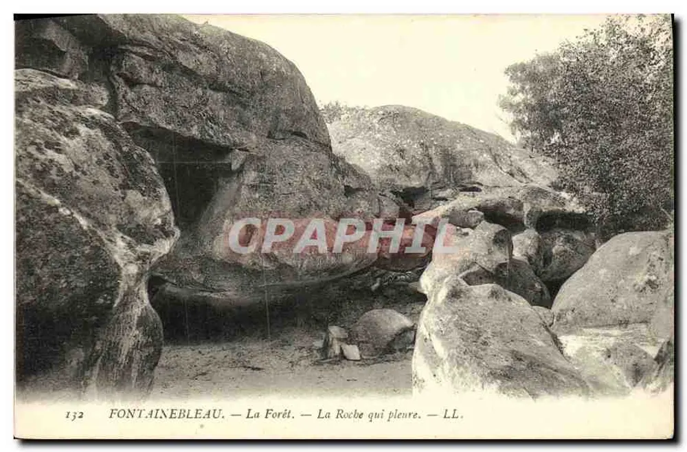 Fontainebleau — Die Forêt — Die weinende Felsen — LL. — Nr. 132 - Vorderseite