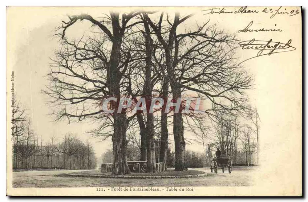 Floresta de Fontainebleau - Mesa do Rei — Tiragem do Atelier Fontainebleau-Meaux, n°121 - Frente