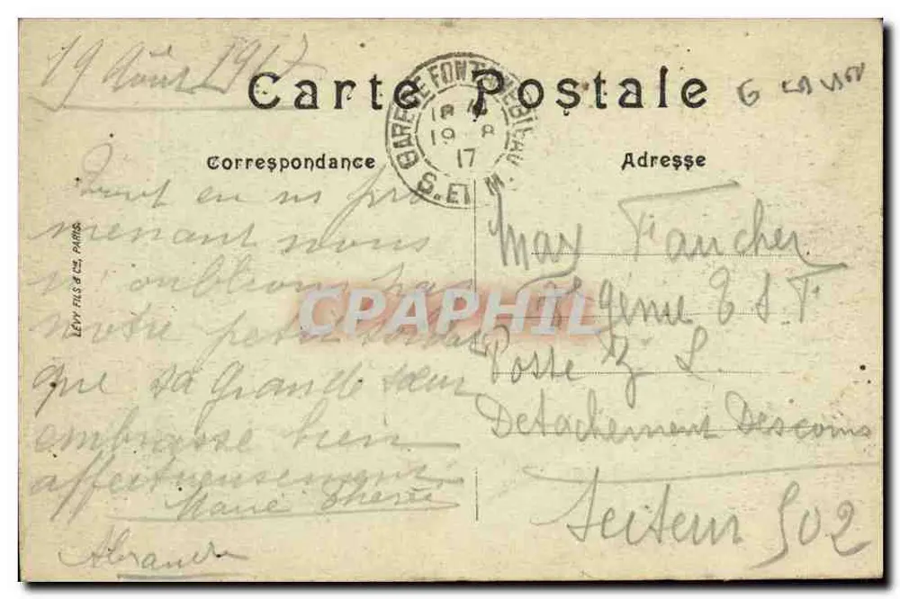 Barbizon — Die Wald — Eingang zur Höhle der Räuber — N. G. - Rückseite