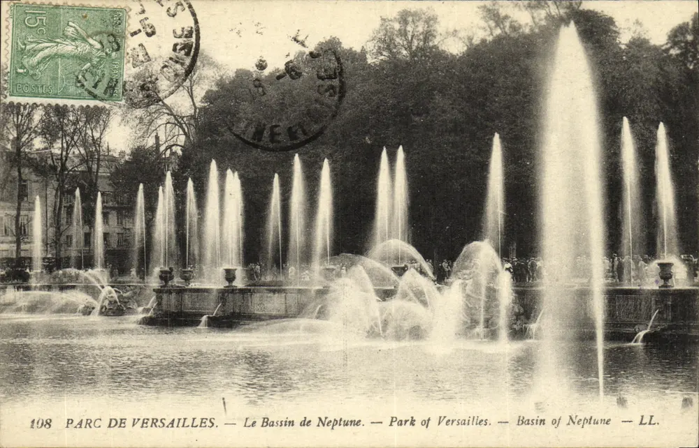 Schlosspark Versailles — Bassin de Neptune — LL. — N° 198 - Vorderseite
