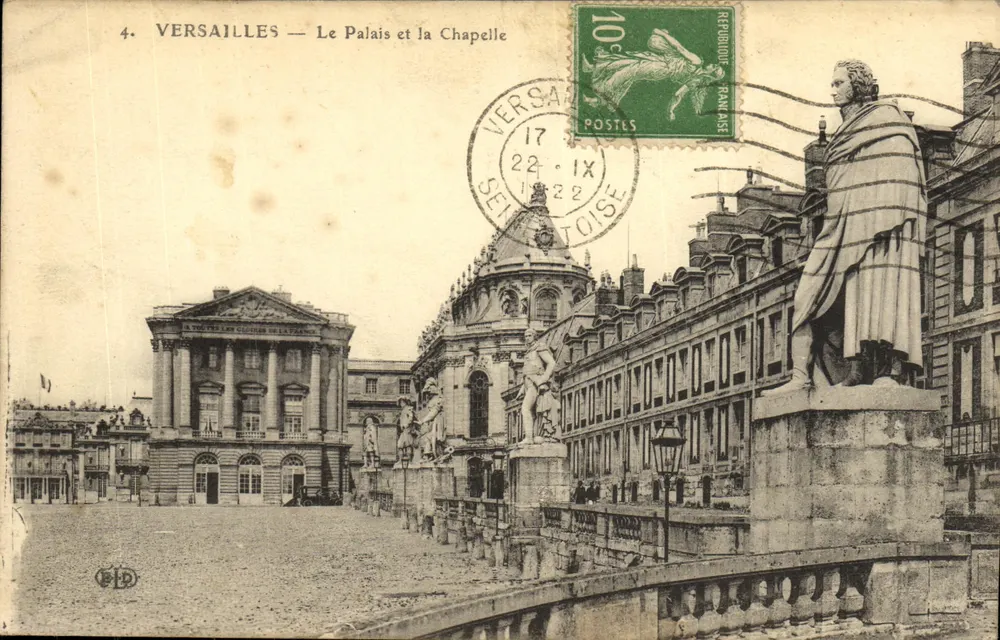 Versailles — Het Paleis en de Kapel — Imp. Le Deley, Parijs - Voorkant