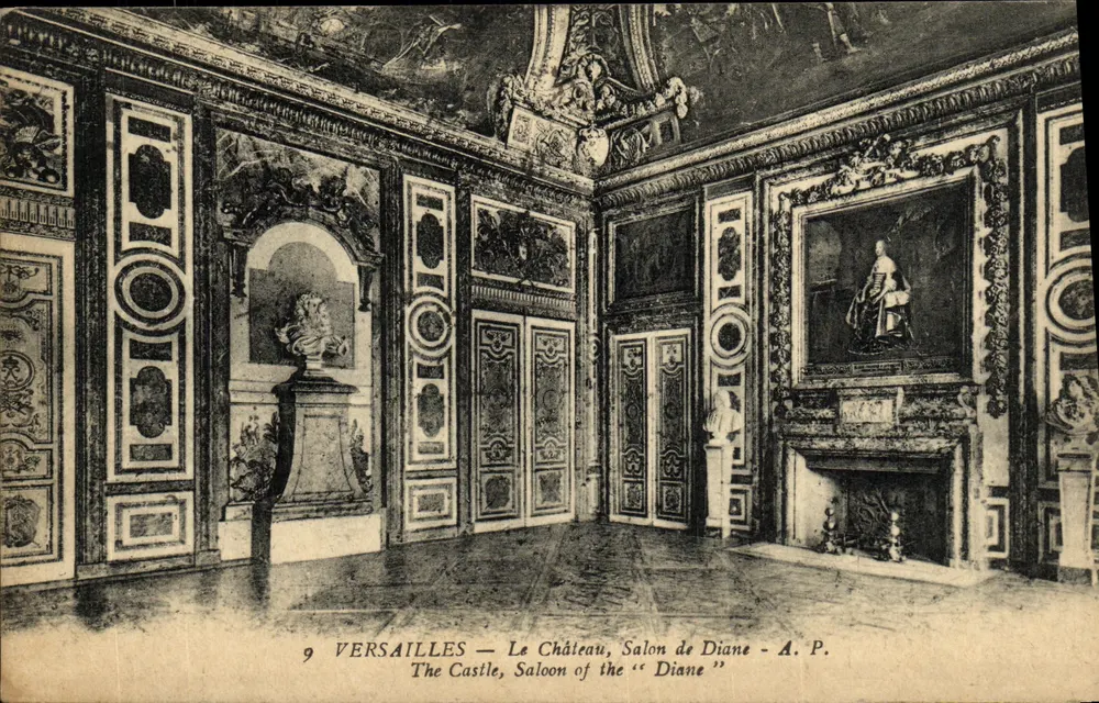 Versailles — O Castelo, Salão de Diane — A.P. n°9 - Frente