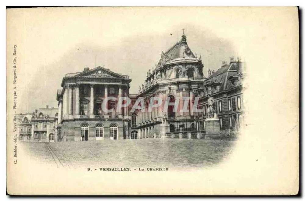 Versailles - La Chapelle — Fototipia A. Bergeret & Cie, Nancy - Frente