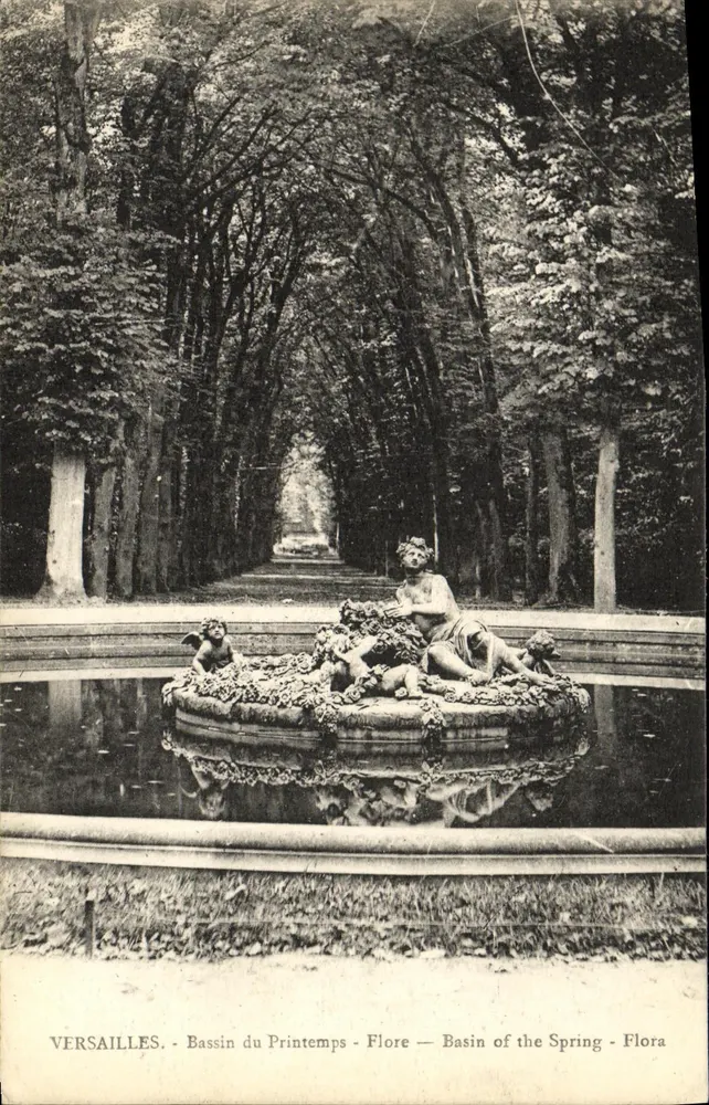 Versailles - Bassin do Primavera - Flora — Basin of the Spring - Flora - Frente
