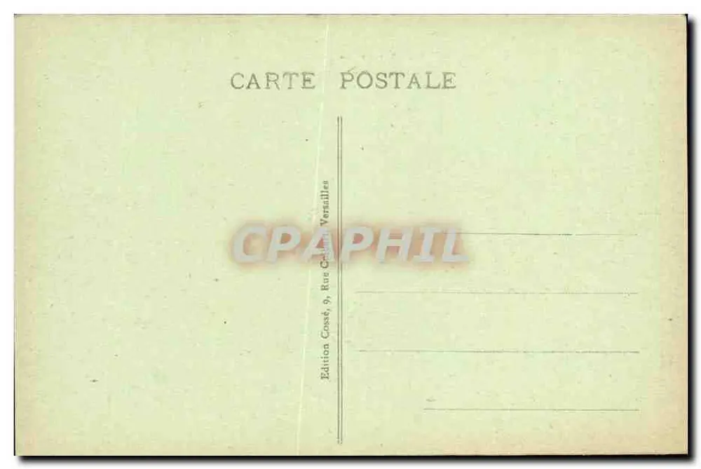 Versailles - Terrasse do Castelo (lado Jardim) — Edição Cossé, Versailles - Verso