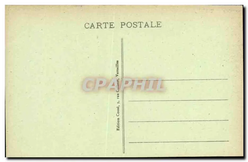 Versailles - Galeria das Batalhas — Edição Costé, Versailles - Verso