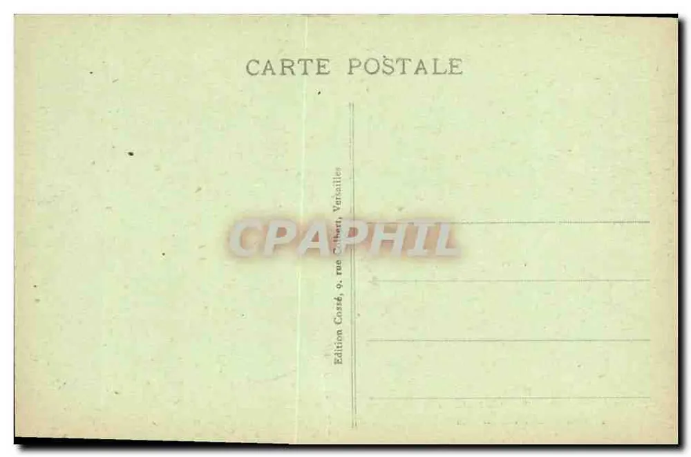 Versailles - Trianon - Pavilhão do Jardim Francês — Edição Cassé, 9, rue Colbert, Versailles - Verso