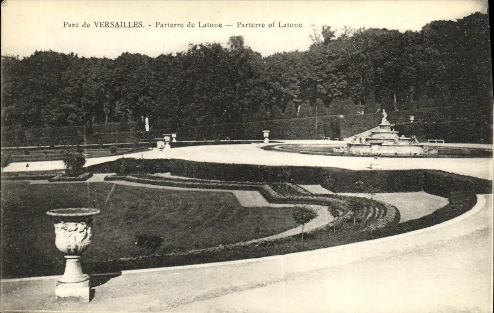 Parque de VERSAILLES. - Parterre de Latone — Edição Cossé, Versailles - Frente