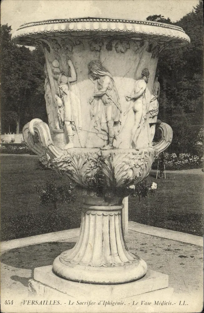 Versailles - Le Sacrifice d'Iphigénie - Le Vase Médicis - LL. - n° 454 - Vorderseite