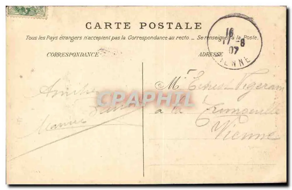 Montigny-sur-Loing — Die Kirche, Ansicht vom Loing — Verlag nicht sichtbar, Nr. 765 - Rückseite