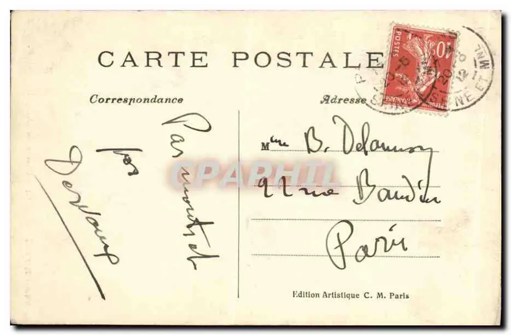 Provins (S.-et-M.) — Caveau du St-Esprit — Édition Artistique C. M. - Verso