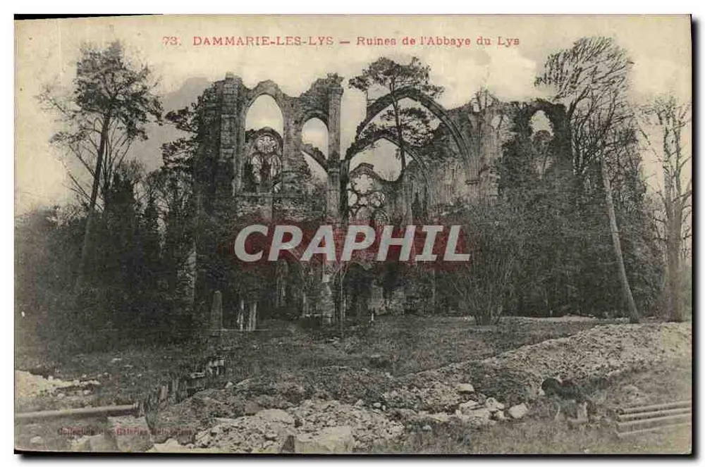 DAMMARIE-LES-LYS — Ruinen der Abtei Lys — Serie 73 - Vorderseite