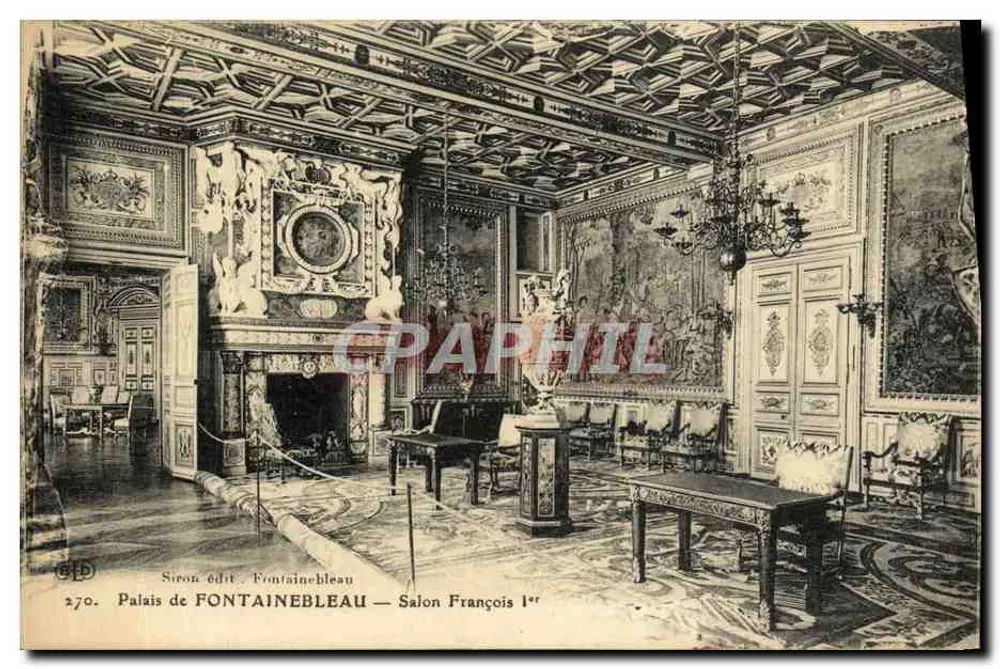 Palast von FONTAINEBLEAU — Salon François Ier - Vorderseite