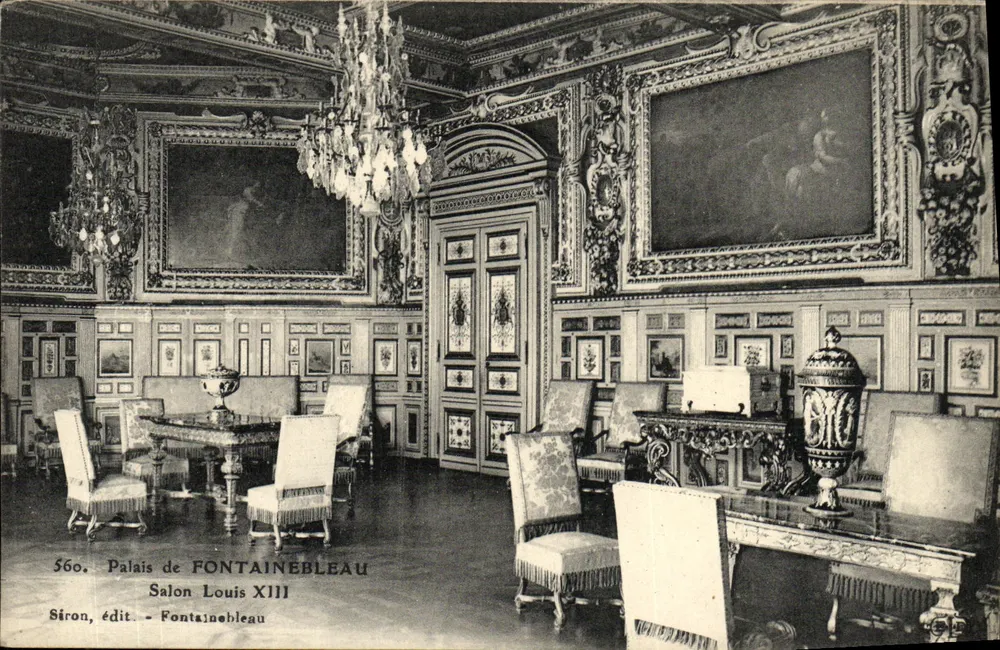 Schloss Fontainebleau — Saal Louis XIII — Siron, Verlag - Fontainebleau - Vorderseite